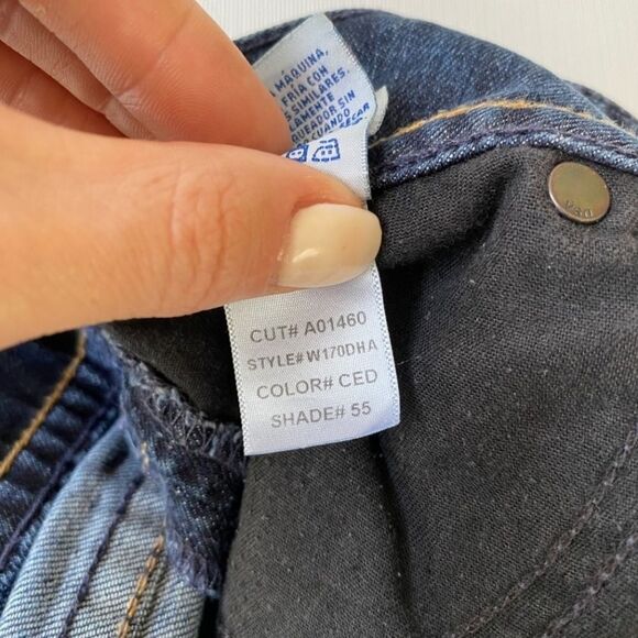 Hudson Signature Bootcut Flap Pocket Low Rise Dark Wash Jeans Size 28 - Picture 8 of 8